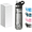 Black, variant on TCKJ Tritan Sports Water Bottle with Straw and Locking Lid, 25 oz, Blue