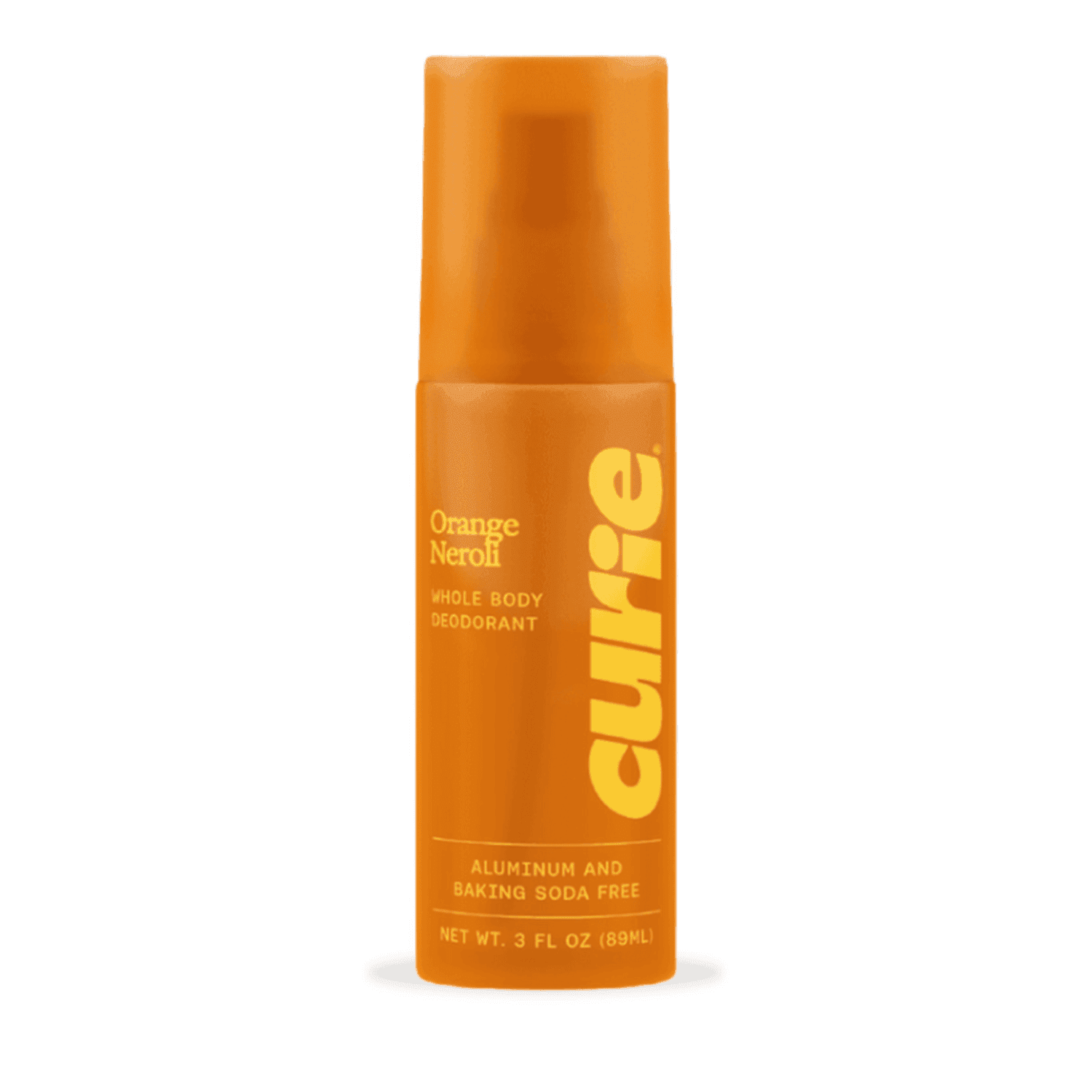 Curie Whole Body Deodorant, Orange Neroli, Aluminum-Free, for Men and Women, 3 fl oz