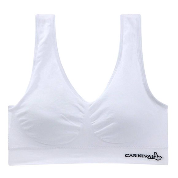 Top Carnival para Mujer, Liso Blanco Talla CH