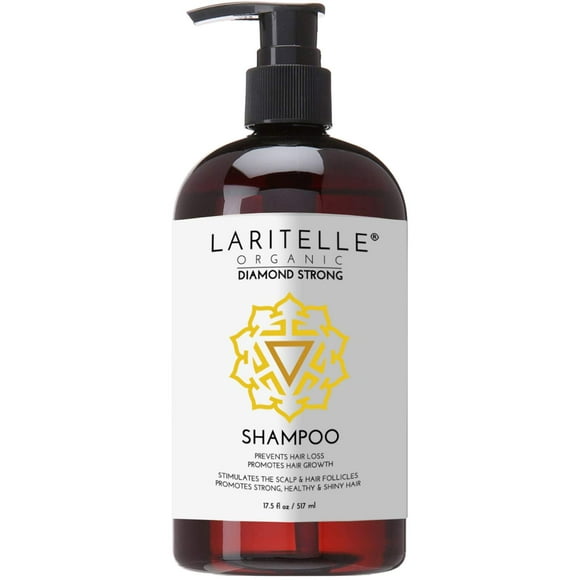 Laritelle Organic Shampoo 17.5 oz. Argan Oil, Ginger, Cedarwood. Promotes Hair Growth, Prevents Hair Loss. GF