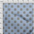 thumbnail image 3 of oneOone Cotton Cambric Grayish Blue Fabric Florals Quilting Supplies Print Sewing Fabric By The Yard 42 Inch Wide, 3 of 4