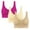 Hot Pink, variant on Bras for Women No Underwire 3Pc Hot Drill Comfortable Non - Underwire Comfortable One - Piece Gathering Non - Trace Vest Type Breathable Bra Underwear Khaki