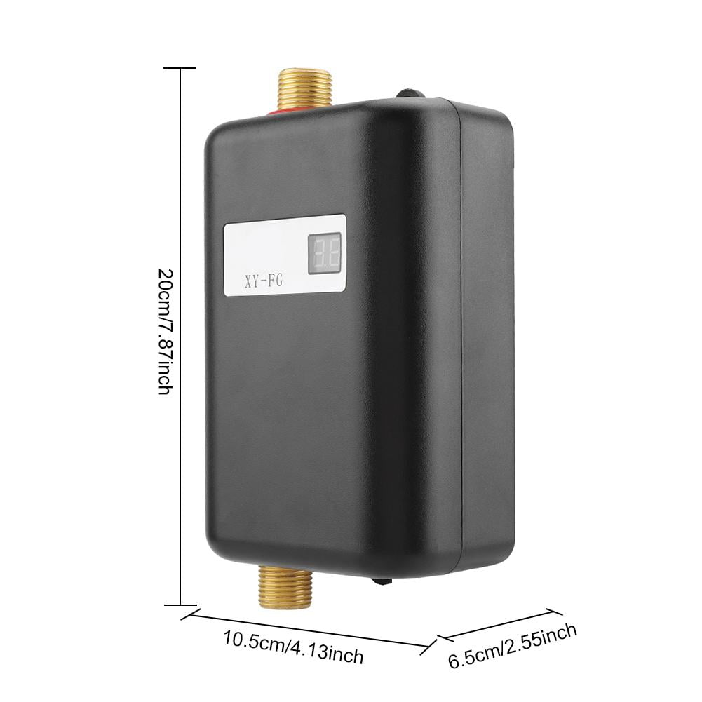 Fyydes 3000W 110 Volts Tankless Water Heater for Bathroom, 20 x 10.5cm Capacity with 2 Piece Pack
