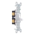 thumbnail image 3 of Pack De 3 Interruptor De Palanca Commercial Blanco 120V, 3 of 3