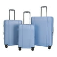 thumbnail image 5 of btL 28-inch Checked Expandable Hardside Upright Luggage With 360 Spinner Wheels and Divider Pockets, Blue Shadow, 5 of 15