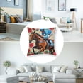 thumbnail image 5 of Kentucky Horse Race Pillow Covers Horse Racing Competition Red Roses Jockeys Decorative  Rustic Farmhouse Pillow CasesParty Home Decor for Sofa Couch Outdoor, 5 of 7