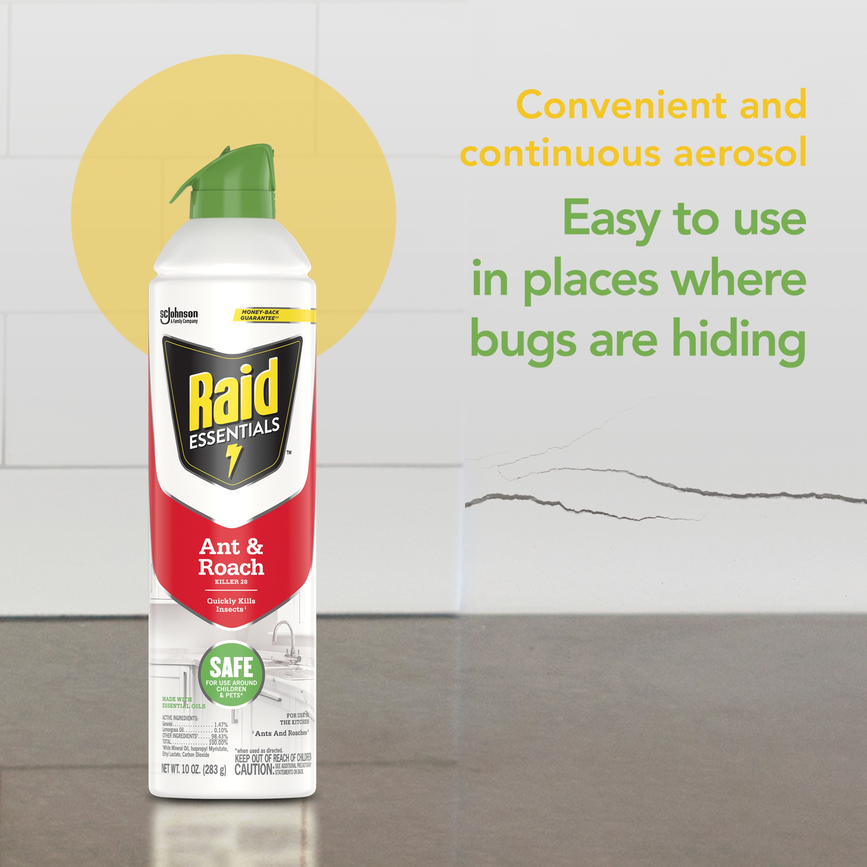 Raid Essentials Spray pressurisé multi-insectes 350 g