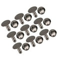 thumbnail image 1 of 200 Double Cap Rivet Studs for Leather Shoes Bags Clothes, Smooth Edges,  Iron Material, Basic Accessories with 200 Fasteners for Repairment, 1 of 7