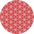 thumbnail image 1 of Ahgly Company Machine Washable Indoor Round Transitional Red Area Rugs, 5' Round, 1 of 7