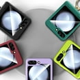 Samsung Galaxy Z Flip 5 Case with Screen Protector Hinge Protection & Ring Kickstand Shockproof