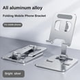 thumbnail image 3 of Universal All Aluminum Alloy Foldable Desk Phone Holder Mount Stand For Mobile Phone Holder For Tablet Desktop Metal Holder, 3 of 9