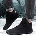 thumbnail image 3 of Mareep Man Solid Color Drawstring Warm Cotton Boots Fleecing Intensification Snow Boots Beautiful Gift Shoes Clearance, 3 of 6