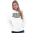 thumbnail image 3 of Work Out Because Really Like Cookies Women Plus Size Graphic Pullover Hoodie Brisco Brands 5X, 3 of 4