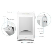 EyeVac Touchless Electric Stationary Pet Vacuum Hard Floor Cleaner, White