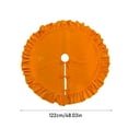 thumbnail image 2 of 48-Inch Velvet Christmas Tree Skirt, Ruffled Holiday Tree Skirt for Christmas Trees, Vintage Style Christmas Tree Base Cover, Soft Tree Skirt for Home & Gift Decorations, 2 of 6