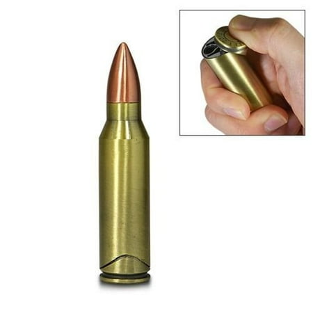 Windproof Butane Jet Lighter - 50 Cal Bullet Windproof Butane Jet Torch Cigar Cigarette Lighter by, 50 Cal Bullet Windproof Butane Jet Torch Cigar Cigarette Lighter By ALC