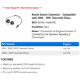 thumbnail image 2 of Knock Sensor Connector - Compatible with 2000 - 2007 Chevy Tahoe 2001 2002 2003 2004 2005 2006, 2 of 2