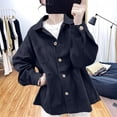 thumbnail image 6 of FDGIU Women's Lapel Collar Button Down Oversized Shacket, Long Sleeve Twill Cargo Jacket with Multi Patch Pockets for Spring Fall Outdoor Daily Layering, 6 of 7