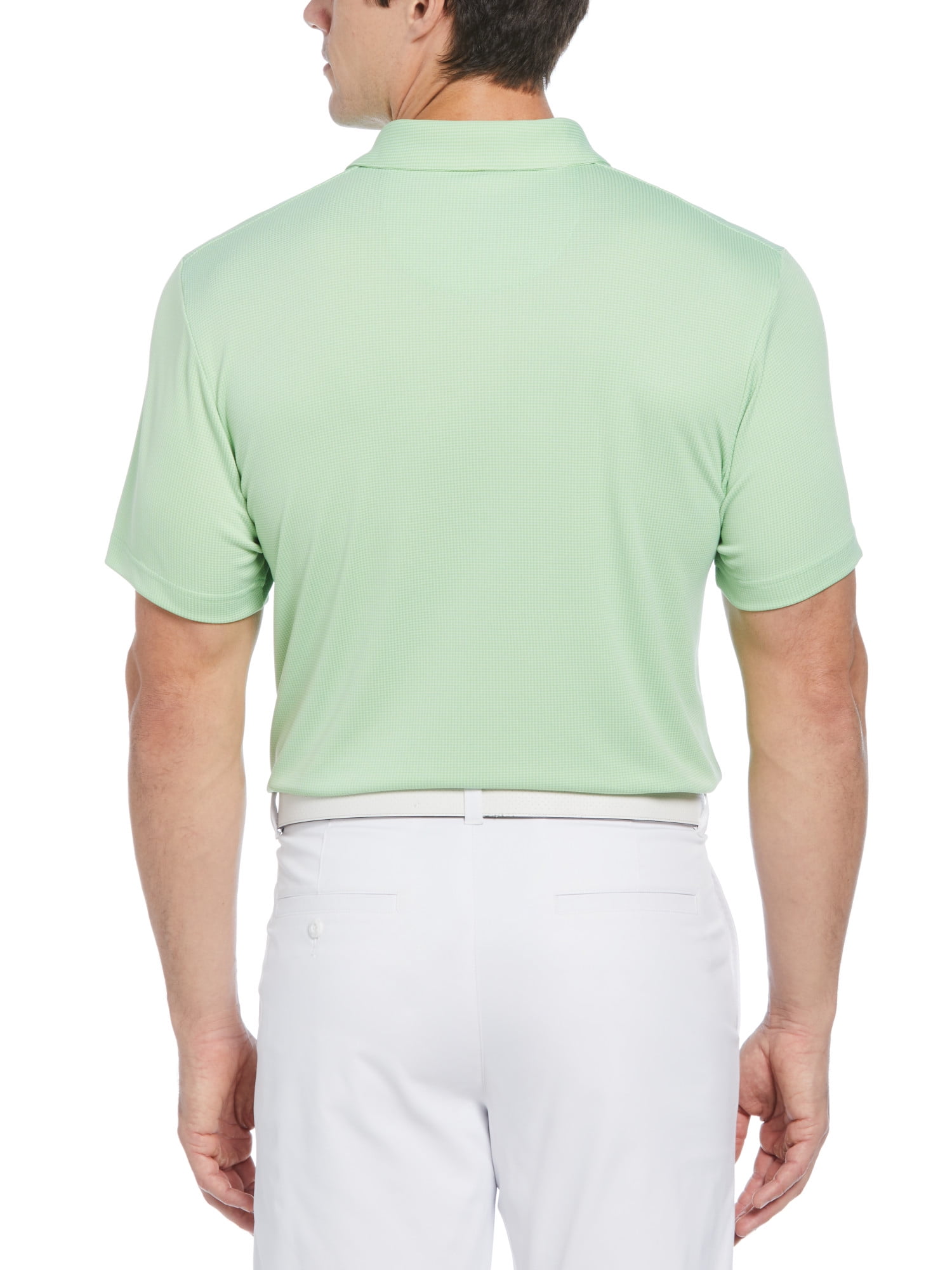 Ben Hogan Performance Men's Mini Gingham Print Golf Polo Shirt, Sizes S-5XL