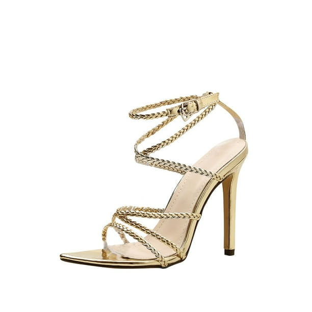 Zapatos Dorados Mujer Sandalias Doradas Sandalias Doradas De