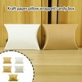 thumbnail image 2 of maskred 50pcs Paper Pillow Case Gift Box Party for Candy Storage Bag Packing Boxes Crafts Packaging Gift Holder Container Yellow Pillow Case, 2 of 6