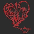 thumbnail image 2 of Women's Aladdin Jafar Valentine's Day You Wish Graphic Tee Black Large, 2 of 4