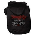 thumbnail image 3 of Christmas Rhinestone Pet, Dog  Cat Hoodie, "Naughty, But In A Nice Way", 3 of 6
