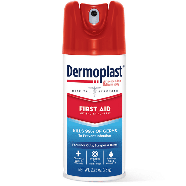Dermoplast First Aid Antibacterial Pain Relieving Spray, 2.75 oz