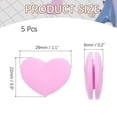 thumbnail image 2 of Uxcell Tennis Racket Vibration Dampener Soft Silicone Racket Shock Absorber for Tennis Racquet String - Heart Shaped Light Pink, 2 of 6