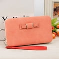 thumbnail image 4 of Women Bowknot Wallet Long Purse Phone Card Holder Clutch Large Capacity Pocket, 4 of 5