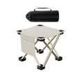 thumbnail image 2 of Taburete plegable DYNWAVEMX Silla de montar con bolsillo lateral Blanco 33x33x33cm, 2 of 8