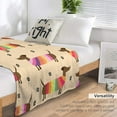 thumbnail image 4 of Cute Dachshund Puppy Unicorn Fleece Blankets Merry Christmas Soft Flannel Cozy Blanket for Adults,Washable Lightweight Fuzzy Blanket Gift for Girls Boys 50X60in, 4 of 6