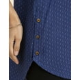 thumbnail image 4 of Moomaya Womens Printed Round Neck With Button Placket Long Summer Tunic Top, 4 of 8