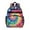 Colorful Rainbow Tie, variant on Blue Purple Tie Dye Mandala Pattern Backpack for School,Cute School Bag,Schoolbag with Adjustable Shoulder Straps & Padded Back,15.25"x11.5"x5.25"