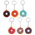 thumbnail image 4 of WORGEOUS  6 Pcs Donuts Keychains Doughnut Design Keyring Carabiner Clip Cute, 4 of 8