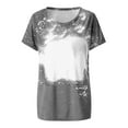 thumbnail image 5 of Tie Dye Shirts Women, AKOEE Cotton Polyester T Shirts Womens Loose Fit Crew Neck Casual Tops Summer 2025 (Large, Dark Gray), 5 of 6