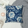 thumbnail image 2 of Nawypu  Blue and White Porcelain Throw Pillow Covers Square Pillowcases Home Decorative Pillows for Couch Sofa Bed Breathable with Hidden Zipper, 2 of 5