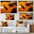 thumbnail image 4 of Designart "Beautiful Orange Guitar Captured" Music Canvas Wall Art, 4 of 7