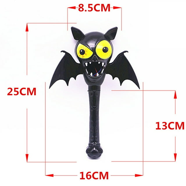 Luminous Halloween Magic Wand Plastic Pumpkin Ghosts Witch Halloween magic Magic Stick Props Children Toys