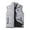 Gray, variant on Mens Quilted Puffer Vest Coat Zip-Up Solid Color Fall Winter Stand Collar Jacket Warm Padded Outwear Tops with Pockets