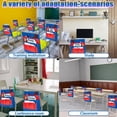 thumbnail image 4 of Polyester Classroom Chair Back Hanging Organizer Student Seat Pocket Storage Bag Rectangle Red 462x398x1mm, 4 of 9