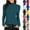 19# Navy, variant on Women's Mock Turtleneck Shirts Long Sleeve Pullover Tops Stretch Cotton Basic Layering Loose Fit Undershirt Tee（White，L）