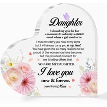 Daughter Gifts from Mom,Gifts from Mom to Daughter,Gifts for Daughter Adult,I Love You Gift for Daughter,You Are My Daughter Acrylic Heart Plaque A474