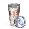 thumbnail image 2 of 16oz Tumblers Pioneer Flower Floral Print Pattern Stainless Steel Vacuum Insulated Double Wall Travel Tumbler Cups Mug with Lid and Straw,Cleaning Brush for Coffee,Tea, 2 of 4