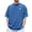 Blue, variant on Polo T Shirts for Men 1/4 Short Sleeve Big & Tall Summer Tennis Tshirts Regular Fit Printing Crew Neck Summer Beach Basic Streetwear
