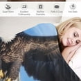 thumbnail image 3 of Orinice Bald Eagle Flying Blanket Gfits for Women Men Kids   Throw Blankets Soft Fuzzy Lightweight for Home Decor Couch Bed Sofa  50x60in, 3 of 6
