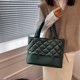 thumbnail image 5 of Bolso Bolsos Bandolera Moda Otoño Grandes Acolchados Algodón Totes Negro, 5 of 9