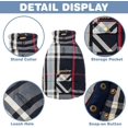 thumbnail image 3 of Plaid Dog Winter Jacket - Cold Weather Dog Coat Reversible Dog Puffer Jacket Windproof Dog Coats for Small Medium Large Dogs British Style Dog Clothes for Indoor and Outdoor Use, 3 of 7