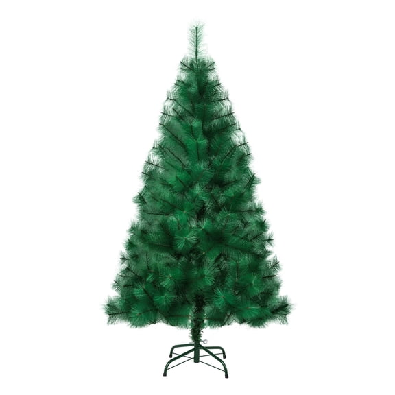 Artificial Christmas Tree 4FT 5FT 6FT 7FT 8FT, Realistic Pine needle Xmas Tree with Detachable Metal Base, Holiday Decor for Home & Party