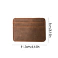 thumbnail image 3 of YiJuHui Portable Leather Card Holder Wallet for Men Women, Slim RFID Blocking Bifold Front Pocket Minimalist Wallet with Money Clip, Travel Business Card Holder for Cash ID Driver License, 3 of 7